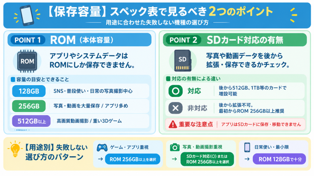 diagram-保存容量ROMとSDで見るポイント